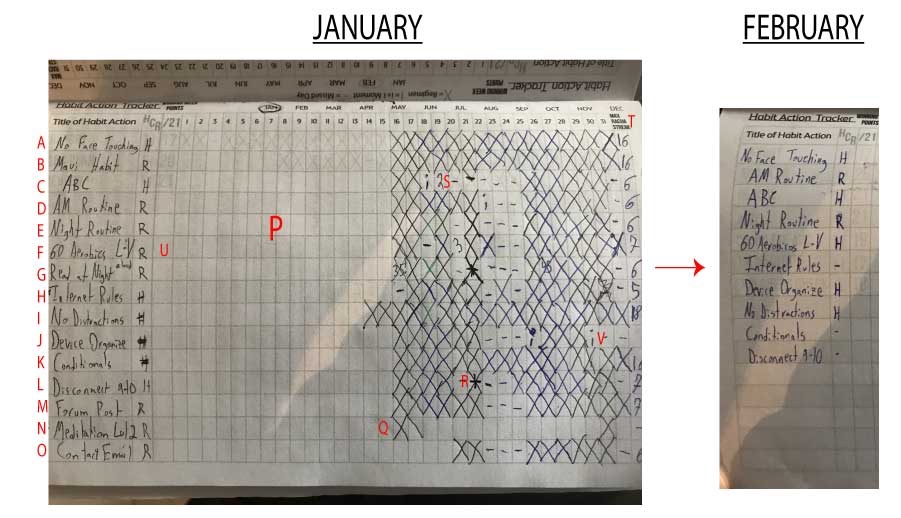 January (Enero) 2021 Habit Tracker